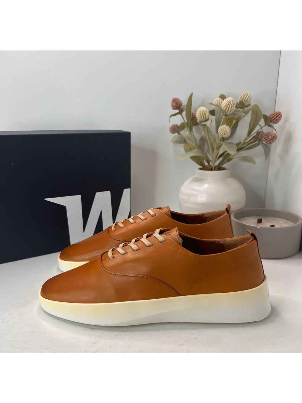 Wolf & Shepherd Shoes Cruise Lace-Up Fair Sneaker Honey Men 7.5/Women 9 NWD
